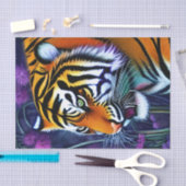 Abstracte Wilde Majestic Predator Tiger Tissuepapier (Craft)