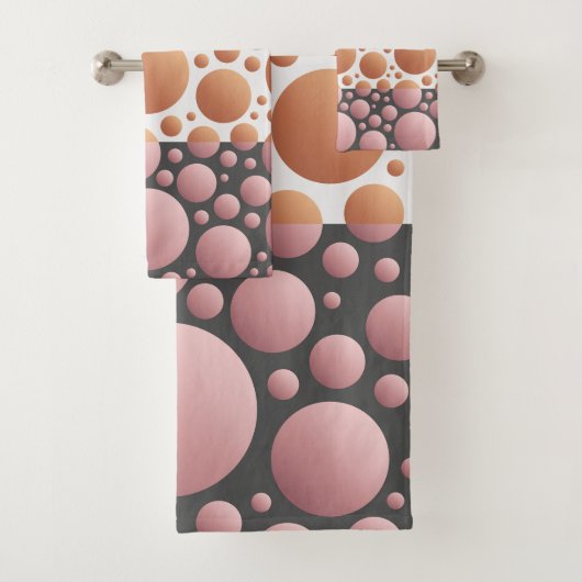 Abstracte Willekeurige Cirkels Bad Handdoek (Insitu)