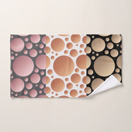 Abstracte Willekeurige Cirkels Bad Handdoek (Handdoek)