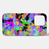 Abstracte willekeurige verf-kleurenexplosie in ber Case-Mate iPhone case (Achterkant (horizontaal))