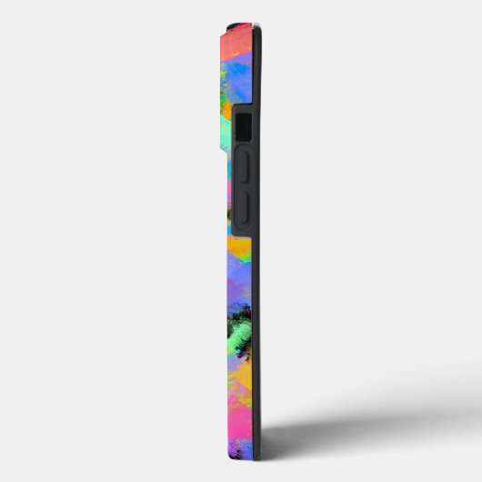 Abstracte willekeurige verf-kleurenexplosie in ber Case-Mate iPhone case (Achterkant / Links)