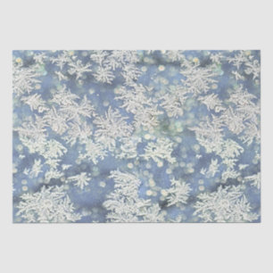 Abstracte Winterfotografie met Bokeh-effect Tissuepapier