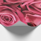 Abstracte witte rozen Tuin Elegant Floral Wrappin Cadeaupapier (Hoek)