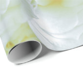 Abstracte witte rozen Tuin Elegant Floral Wrappin Cadeaupapier (Rol Hoek)