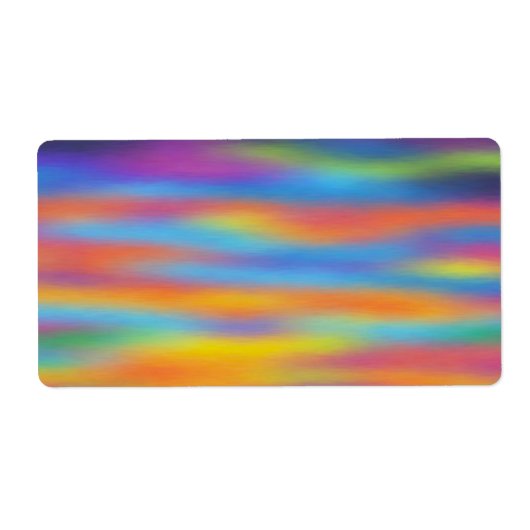 Abstracte woestijn - Sunset Sky Artwork Etiket (Voorkant)