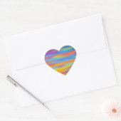 Abstracte woestijn - Sunset Sky Artwork Hart Sticker (Envelop)