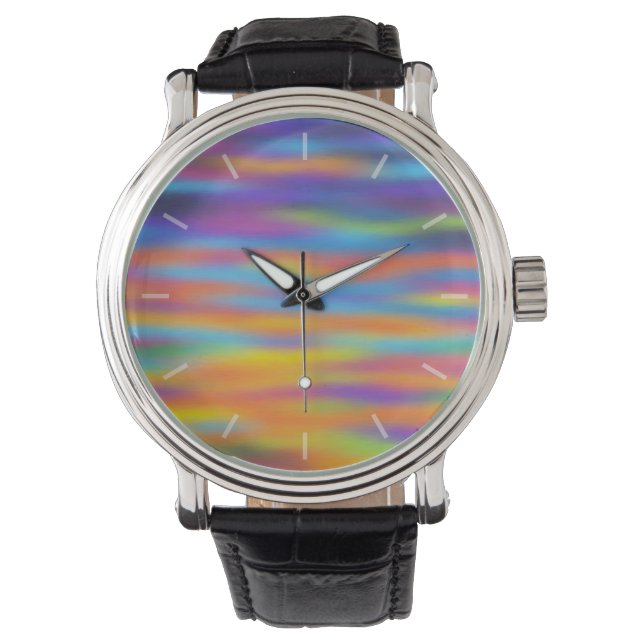 Abstracte woestijn - Sunset Sky Artwork Horloge (Voorkant)