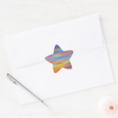 Abstracte woestijn - Sunset Sky Artwork Ster Sticker (Envelop)