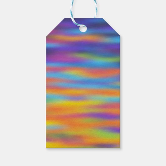 Abstracte woestijn - Sunset Sky Cadeaulabel (Voorkant)