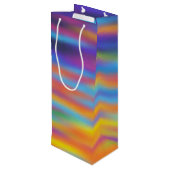 Abstracte woestijn - Sunset Sky Wijn Cadeautas (Achterkant Gekanteld)