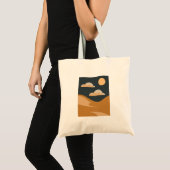 Abstracte woestijn tote bag (Voorkant (product))