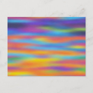 Abstracte woestijn zonsondergang hemel kunstwerk briefkaart