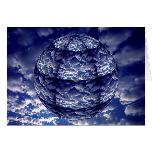 Abstracte wolk 3D bol (Voorkant Horizontaal)