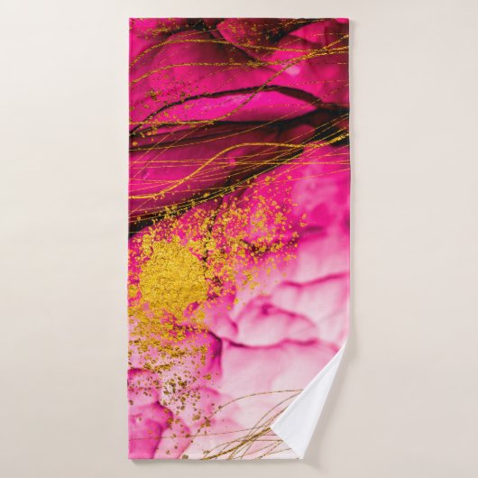 Abstracte wolken-ART. Transparante creativiteit. M Badhanddoek (Badhanddoek)