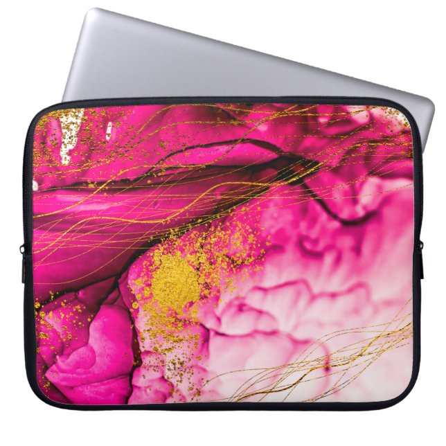 Abstracte wolken-ART. Transparante creativiteit. M Laptop Sleeve (Voorkant)