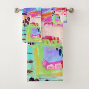 Abstracte wolken bad handdoek