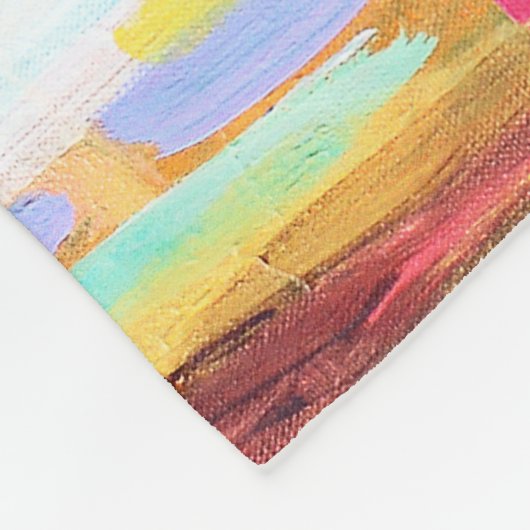 Abstracte wolken fleece deken (Hoek)