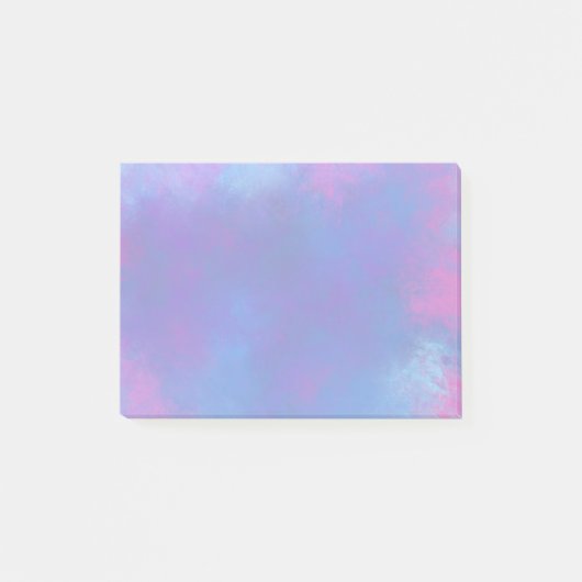 Abstracte wolken in roze Paars en blauw Post-it® Notes (Voorkant)