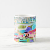 Abstracte wolken koffiemok (Center)