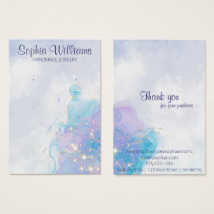 Abstracte wolken oorbel sieraden display kaart