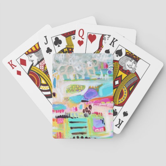 Abstracte wolken speelkaarten (Achterkant)