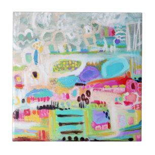 Abstracte wolken tegeltje