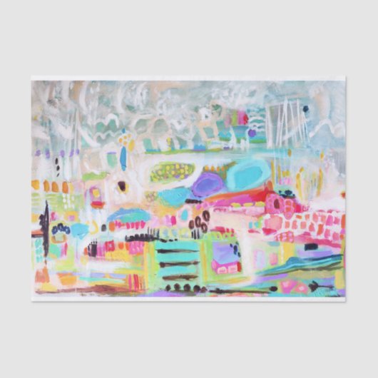 Abstracte wolken tissuepapier (Voorkant)