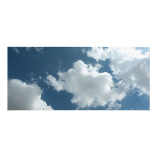Abstracte wolkenluchtfotografie reclamekaart