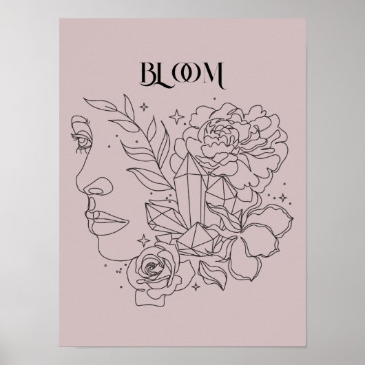 Abstracte Woman Line Art, Poster van de Gelijke To (Voorkant)