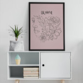 Abstracte Woman Line Art, Poster van de Gelijke To