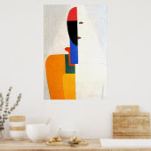 Abstracte "Woman Torso" Poster (Keuken)