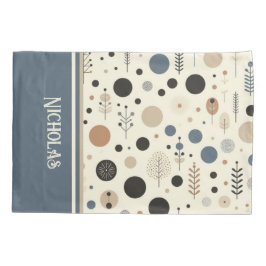 Abstracte Woodland aangepaste naam Kussensloop