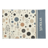 Abstracte Woodland aangepaste naam Kussensloop (Achterkant-Rechts)