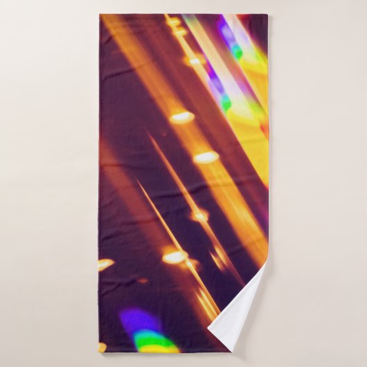 Abstracte xmas Gold sparkles of glitter light. Chr Badhanddoek (Badhanddoek)