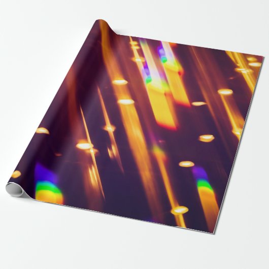 Abstracte xmas Gold sparkles of glitter light. Chr Cadeaupapier (Uitgerold)