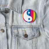 Abstracte Yen Yang Backpack Button (In situ)