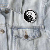 Abstracte Yen Yang Backpack Button (In situ)