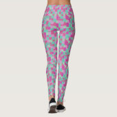 Abstracte Yoga Fitness Leggings (Achterkant)