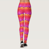 Abstracte Yoga Lady Leggings (Achterkant)