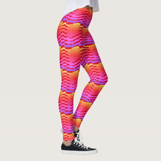 Abstracte Yoga Lady Leggings (Rechts)