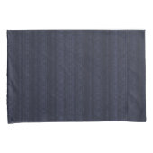 Abstracte Zachte Hues Deep Blue Subtle Stripe Kussensloop (Voorkant-Rechts)