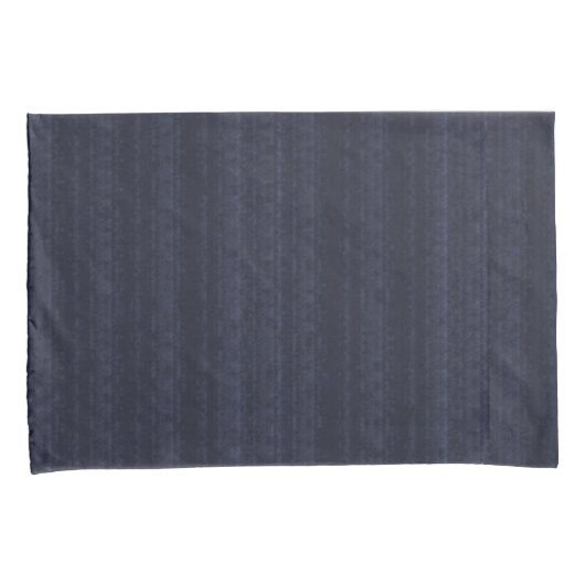 Abstracte Zachte Hues Deep Blue Subtle Stripe Kussensloop (Voorkant-Rechts)