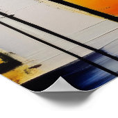 Abstracte Zachtheid Poster (Hoek)
