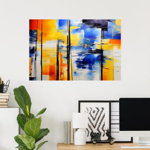 Abstracte Zachtheid Poster