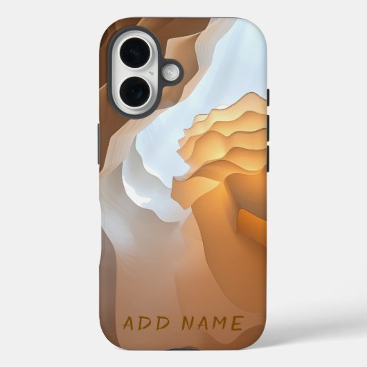 Abstracte zandsteengolfvormen Case-Mate iPhone case (Achterkant)