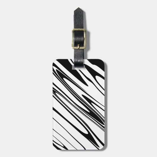 Abstracte Zebra afdrukken Bagagelabel (Voorkant verticaal)