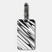 Abstracte Zebra afdrukken Bagagelabel (Achterkant verticaal)