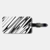 Abstracte Zebra afdrukken Bagagelabel (Achterkant horizontaal)
