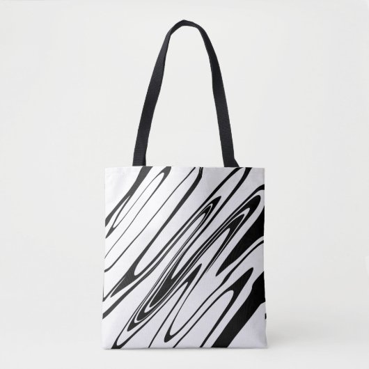 Abstracte Zebra afdrukken Draagtas (Voorkant)
