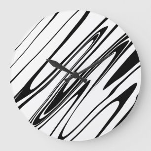 Abstracte Zebra afdrukken Grote Klok